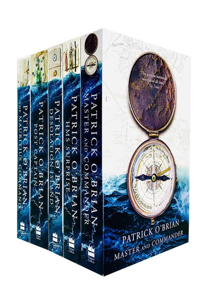 Patrick O'Brian Aubrey-Maturin Series 5 Books Collection Set (Master and Commander, Post Captain, HMS Surprise, The Mauritius Command, Desolation Island) [Paperback] unknown author