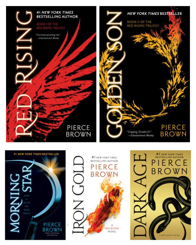 Red Rising Series 5 Books Set by Pierce Brown (Paperback Edition) [Paperback] Pierce Brown