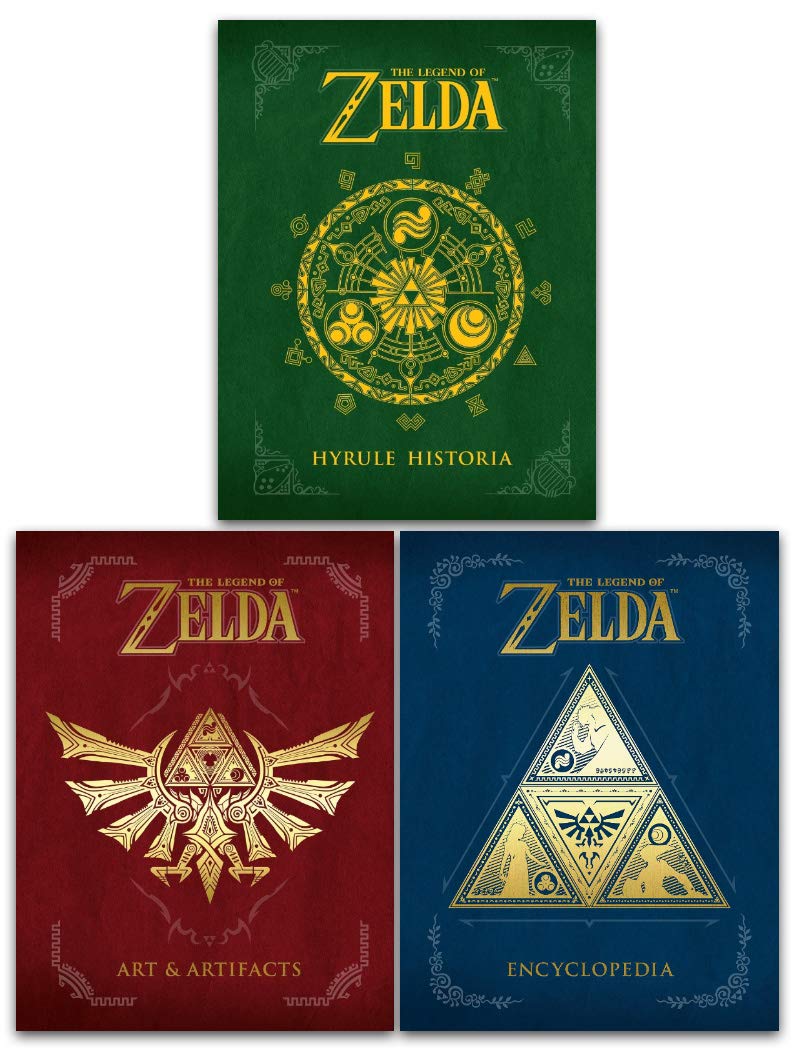 The Legend of Zelda Collection 3 Books Set - Hyrule Historia, Encyclopedia, Art and Artifacts [Hardcover] Nintendo Games