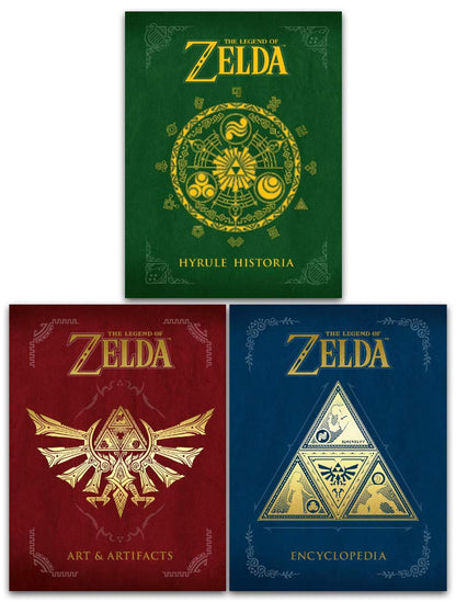 The Legend of Zelda Collection 3 Books Set - Hyrule Historia, Encyclopedia, Art and Artifacts [Hardcover] Nintendo Games