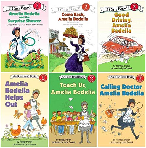 I Can Read Amelia Bedelia 6 Pack Set, Level 2 (Amelia Bedelia Helps Out, Good Driving Amelia Bedelia, Calling Doctor Amelia Bedelia, Come Back Amelia Bedelia, Amelia Bedelia and the Surprise Shower, Teach Us Amelia Bedelia) [Paperback] Peggy Parish