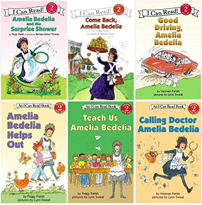 I Can Read Amelia Bedelia 6 Pack Set, Level 2 (Amelia Bedelia Helps Out, Good Driving Amelia Bedelia, Calling Doctor Amelia Bedelia, Come Back Amelia Bedelia, Amelia Bedelia and the Surprise Shower, Teach Us Amelia Bedelia) [Paperback] Peggy Parish