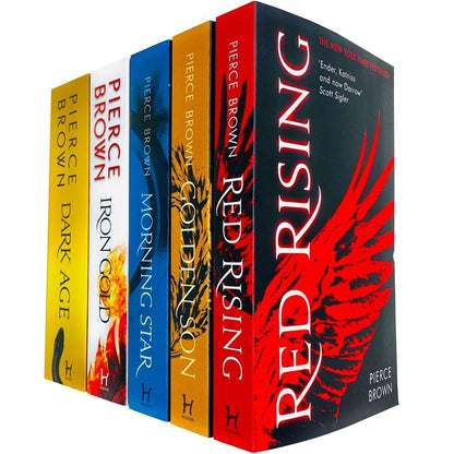 Red Rising Series 5 Books Set by Pierce Brown (Red Rising, Golden Son, Morning Star, Iron Gold) [Paperback] Pierce Brown
