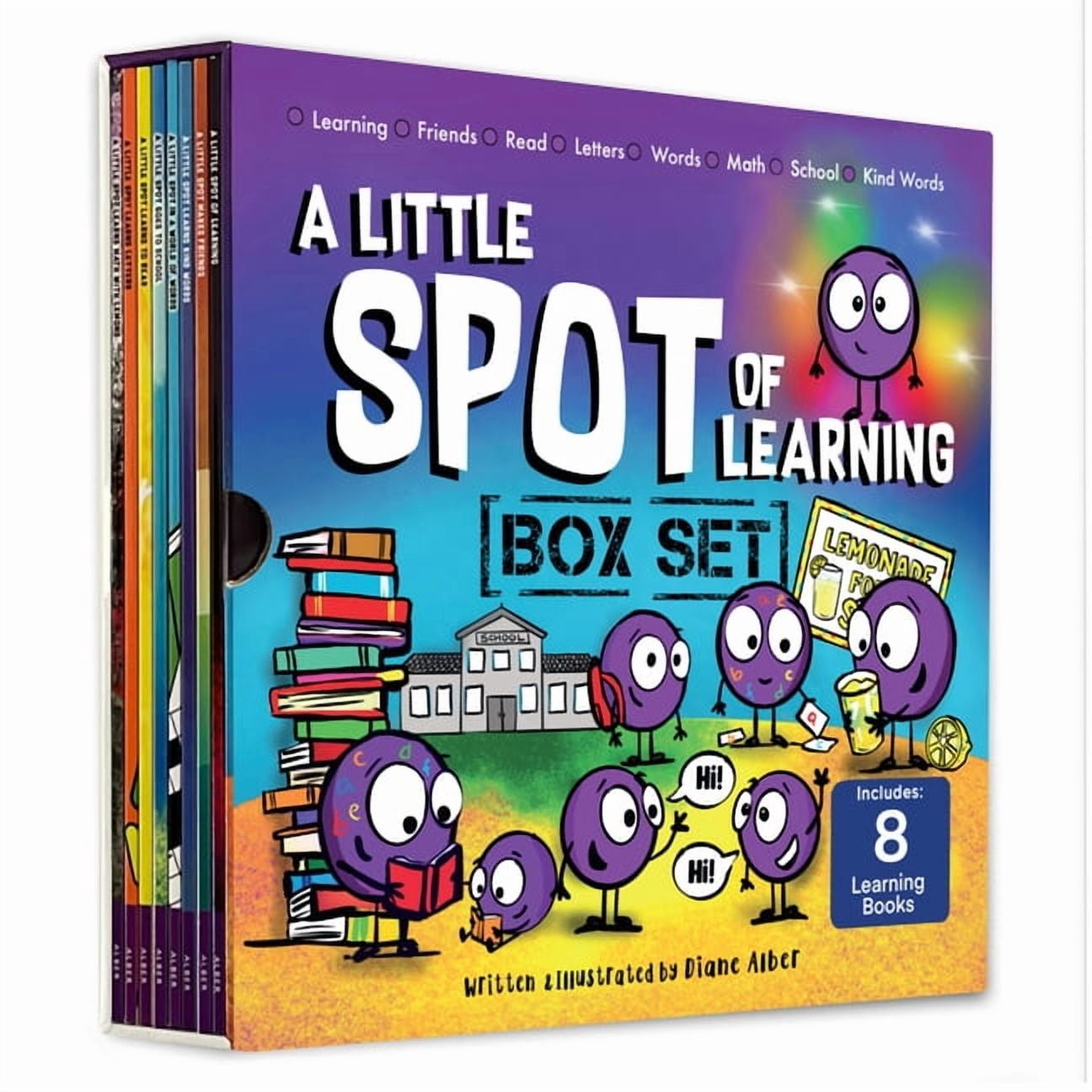 A Little Spot of Learning 8 Book Box Set (Books 33-40: Kind Words, Friendship, Learning with Emotions, Goes to School, L, (Paperback)