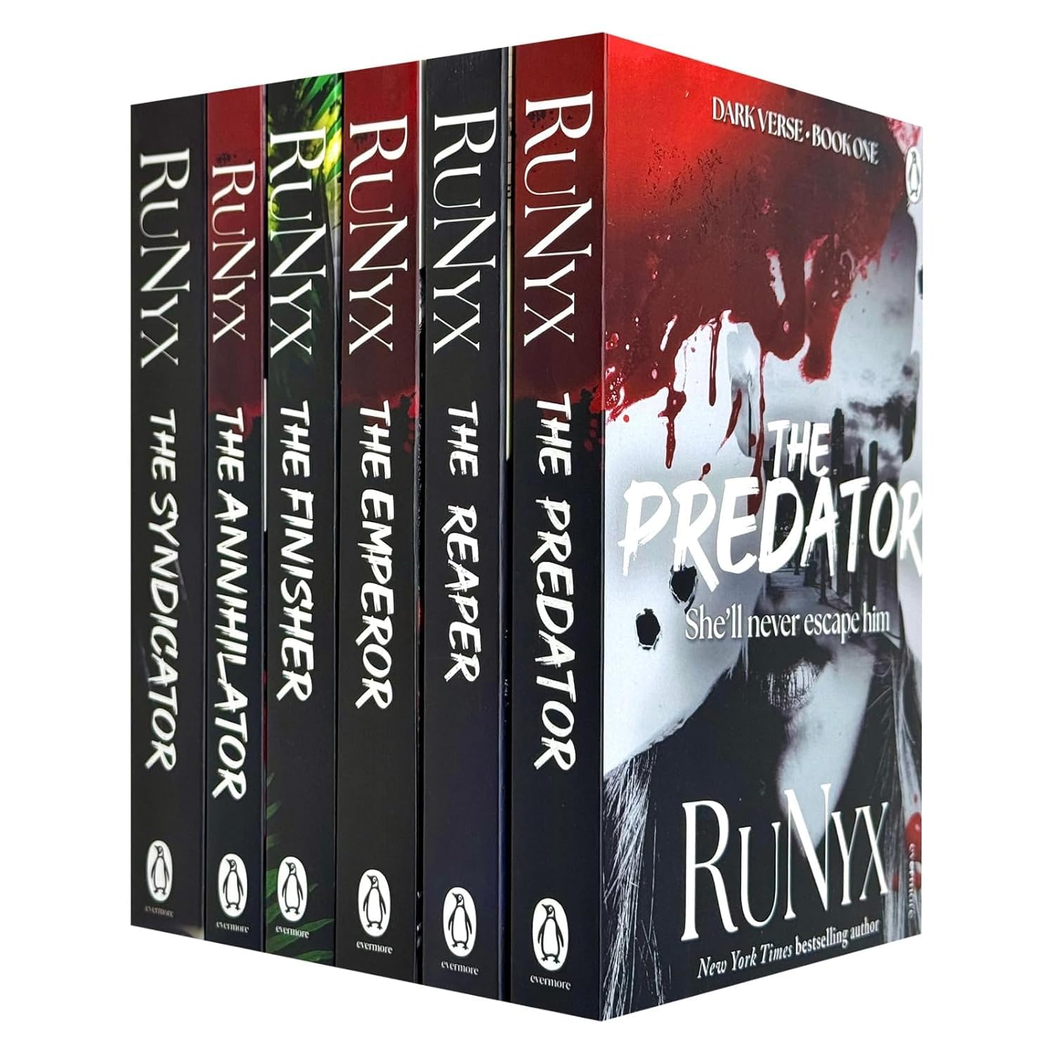 The Dark Verse Series by RuNyx 6 Books Collection Set (The Syndicator, The Annihilator, The Finisher, The Emperor, The Reaper & One More...)