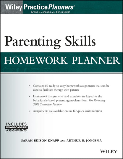 Parenting Skills Homework Planner, (with Download) (PracticePlanners) [Paperback] Knapp, Sarah Edison and Jongsma Jr., Arthur E.