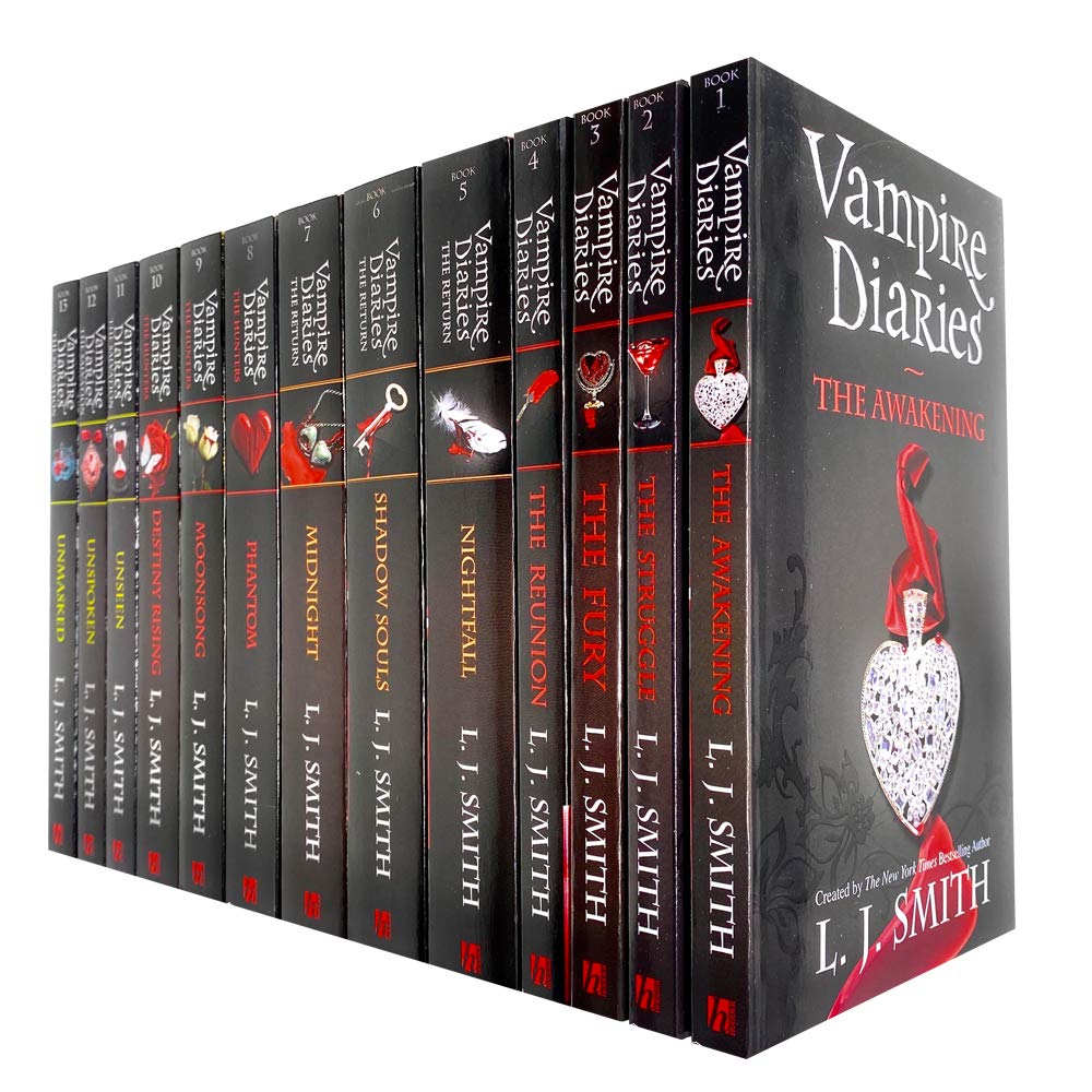 Vampire Diaries Complete Collection 13 Books Set by L. J. Smith (The Awakening, The Return, The Hunters & The Salvation) [Paperback] L.J. Smith