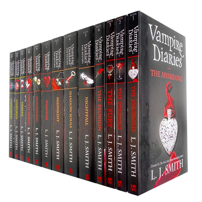 Vampire Diaries Complete Collection 13 Books Set by L. J. Smith (The Awakening, The Return, The Hunters & The Salvation) [Paperback] L.J. Smith
