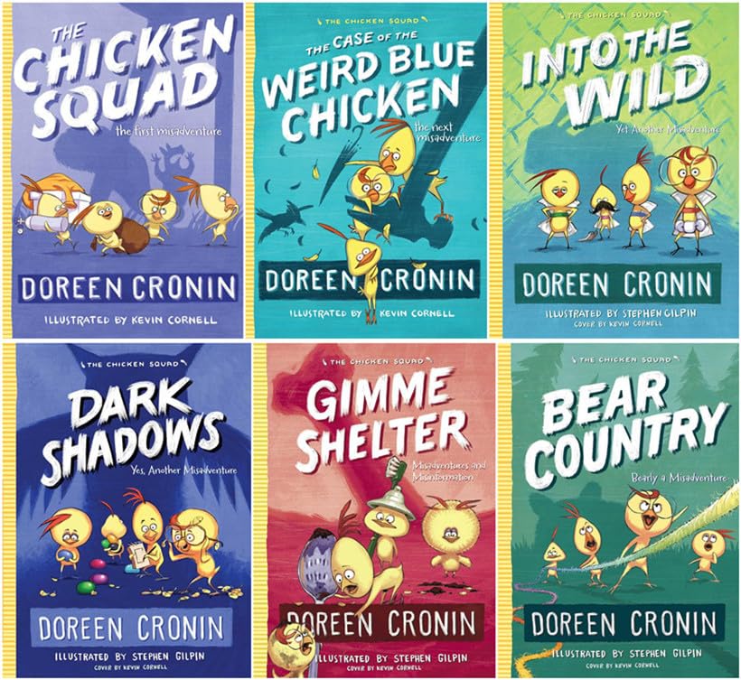 The Chicken Squad Series 6 Books Set (Paperback) [Paperback] Doreen Cronin and Kevin Cornell, Stephen Gilpin