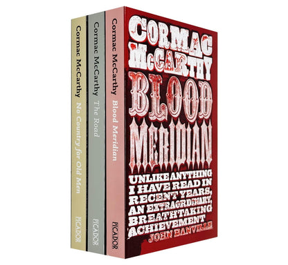 Cormac McCarthy 3 Books Collection Set (The Road, Blood Meridian & No Country for Old Men) [Paperback] Cormac McCarthy
