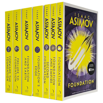 Isaac Asimov The Foundation Series 7 Books Collection Set (Foundation,Foundation and Earth, Prelude to Foundation & Forward the Foundation,Foundation and Empire, Second Foundation, Foundation's Edge) [Paperback] Isaac Asimov