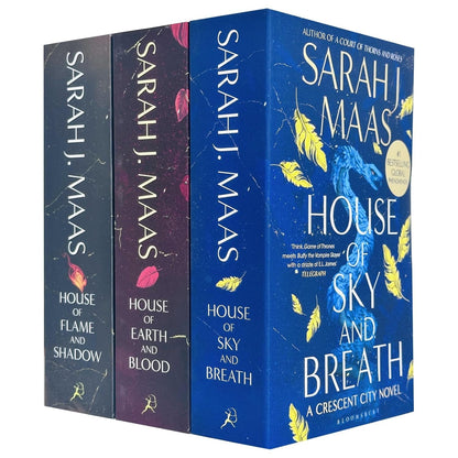Crescent City Series Collection 3 Books Set By Sarah J. Maas (House of Sky and Breath, House of Earth and Blood & House of Flame and Shadow) [Paperback] Sarah J. Maas