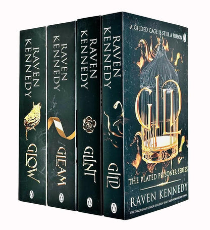 The Plated Prisoner Series 4 Books Collection Set (Gild, Glint, Gleam & Glow) [Paperback] Raven Kennedy