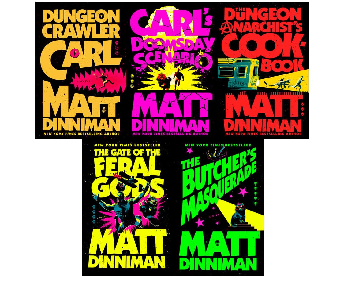 Dungeon Crawler Carl Hardcover Set, Volumes 1-5