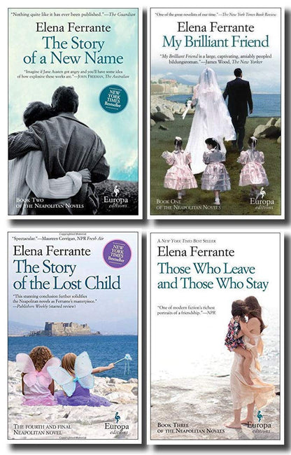 [Neapolitan Novels 4 Books Set] (By Elena Ferrante Neapolitan Books):My Brilliant Friend/Story of a New Name/Those Who Leave and Those Who Stay/The Story of the Lost Child [Paperback] Elena Ferrante