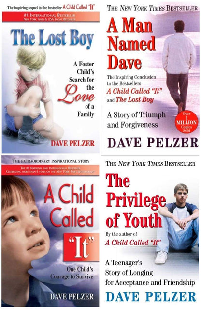 Dave Pelzer Set 4 Books. A Man Named Dave, A Child Called It, The Lost Boy, The Privilege of Youth [Unknown Binding] Dave  Pelzer