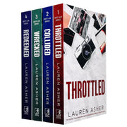 The Dirty Air Series 1-4 Books Collection Set By Lauren Asher (Throttled, Collided, Wrecked & Redeemed) [Paperback] Lauren Asher