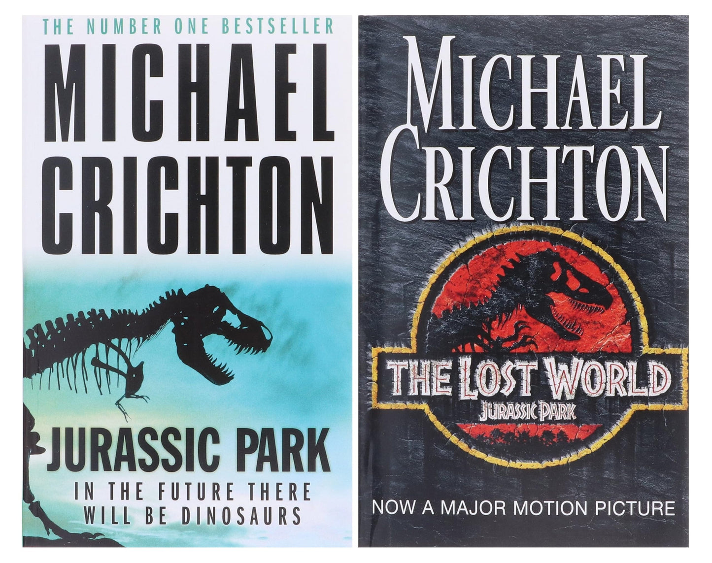 Michael Crichton Collection 2 Books Set (The Lost World, Jurassic Park)