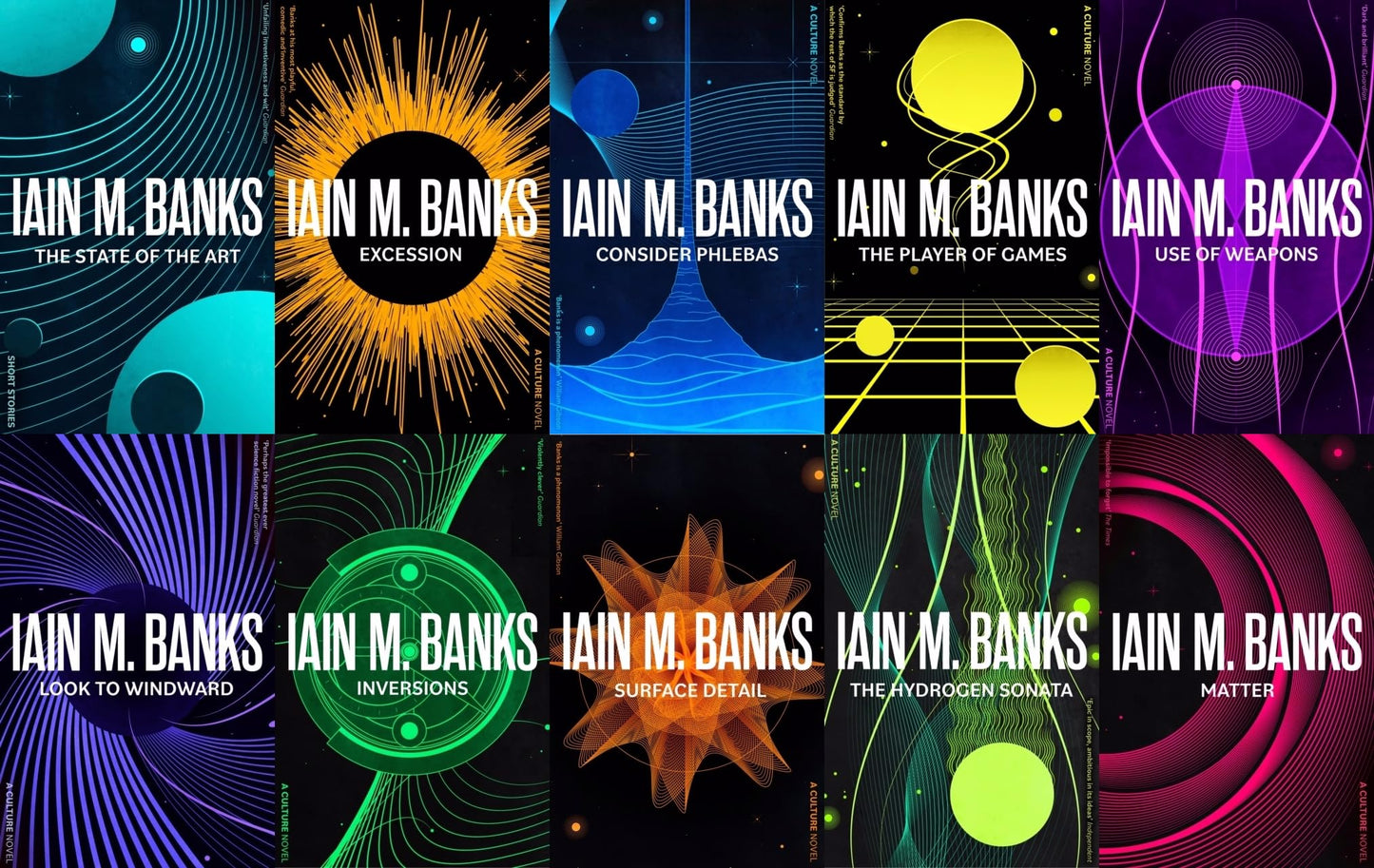 Iain M Banks Culture Series 10 Books Collection Set (Consider Phlebas, The Player of Games, Use of Weapons, The State of the Art, Excession, Inversions, Look To Windward, Surface Detail & More) [Paperback] Iain M. Banks