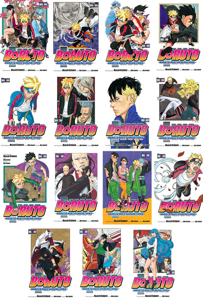 mukawa Boruto Manga Set, Vol. 1-15 White [Apparel] Masashi Kishimoto Ukyo Kodachi and Mikio Ikemoto