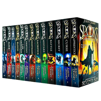 The Spooks Books 1 - 13 Complete Wardstone Chronicles Collection Set by Joseph Delaney ( Apprentice, Curse, Secret, Battle, Destiny, Alice, Revenge & MORE!)
