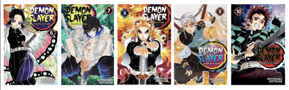Demon Slayer Vol. 6,7,8,9,10 Bundle Set (5 Book Collection) [Paperback] Koyoharu Gotouge