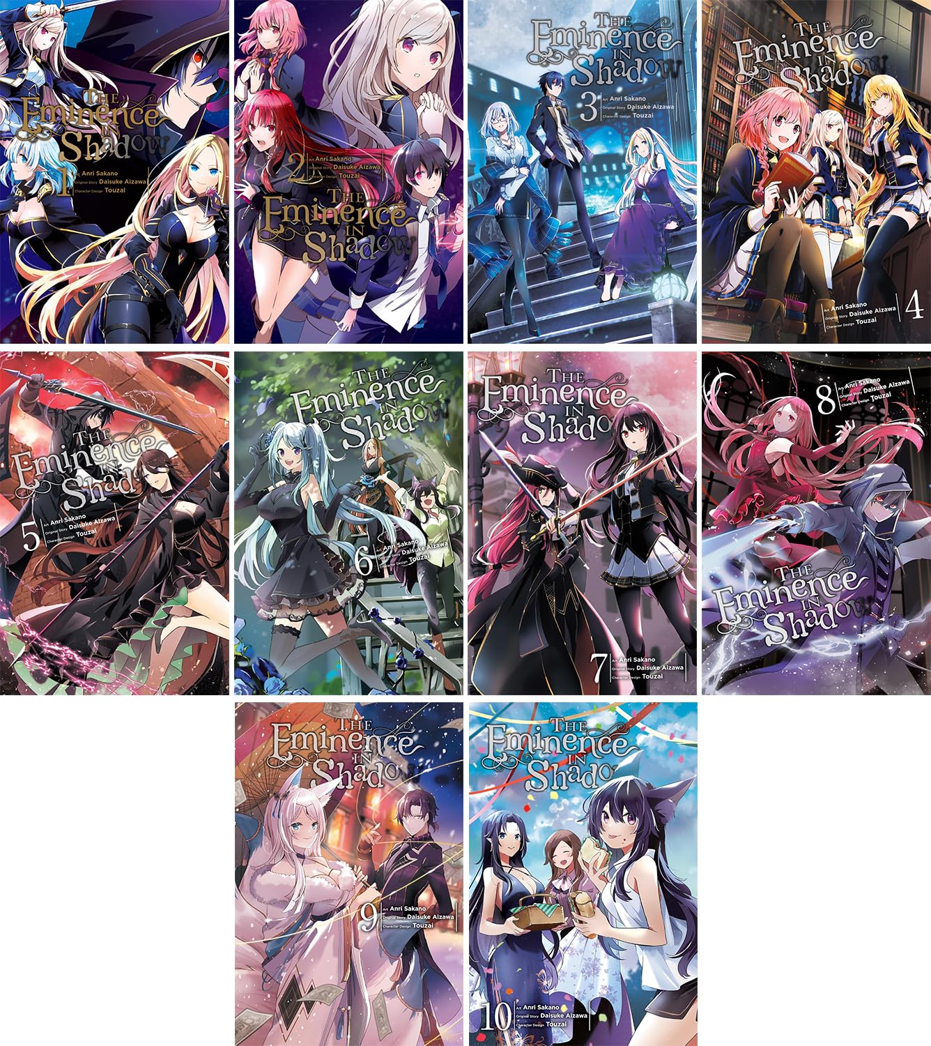 The Eminence in Shadow Manga Set, Volumes 1-10