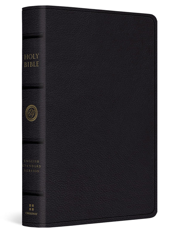 ESV Large Print Bible (Black Leather Bound)