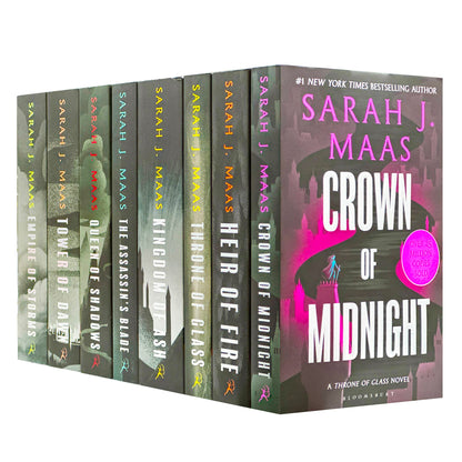 Throne Of Glass Series Collection 8 Books Set By Sarah J. Maas NEW COVER (Crown of Midnight, Heir of Fire, Queen of Shadows, Empire of Storms, Tower of Dawn, Kingdom of Ash & MORE!) [video game]