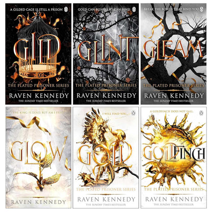 The Plated Prisoner Series 6 Books Collection Set By Raven Kennedy (Gild, Glint, Gleam, Glow, Gold & Goldfinch) [Paperback] Raven Kennedy