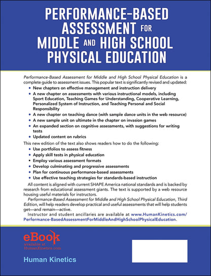Performance-Based Assessment for Middle and High School Physical Education — Third Edition (Paperback) — additional view