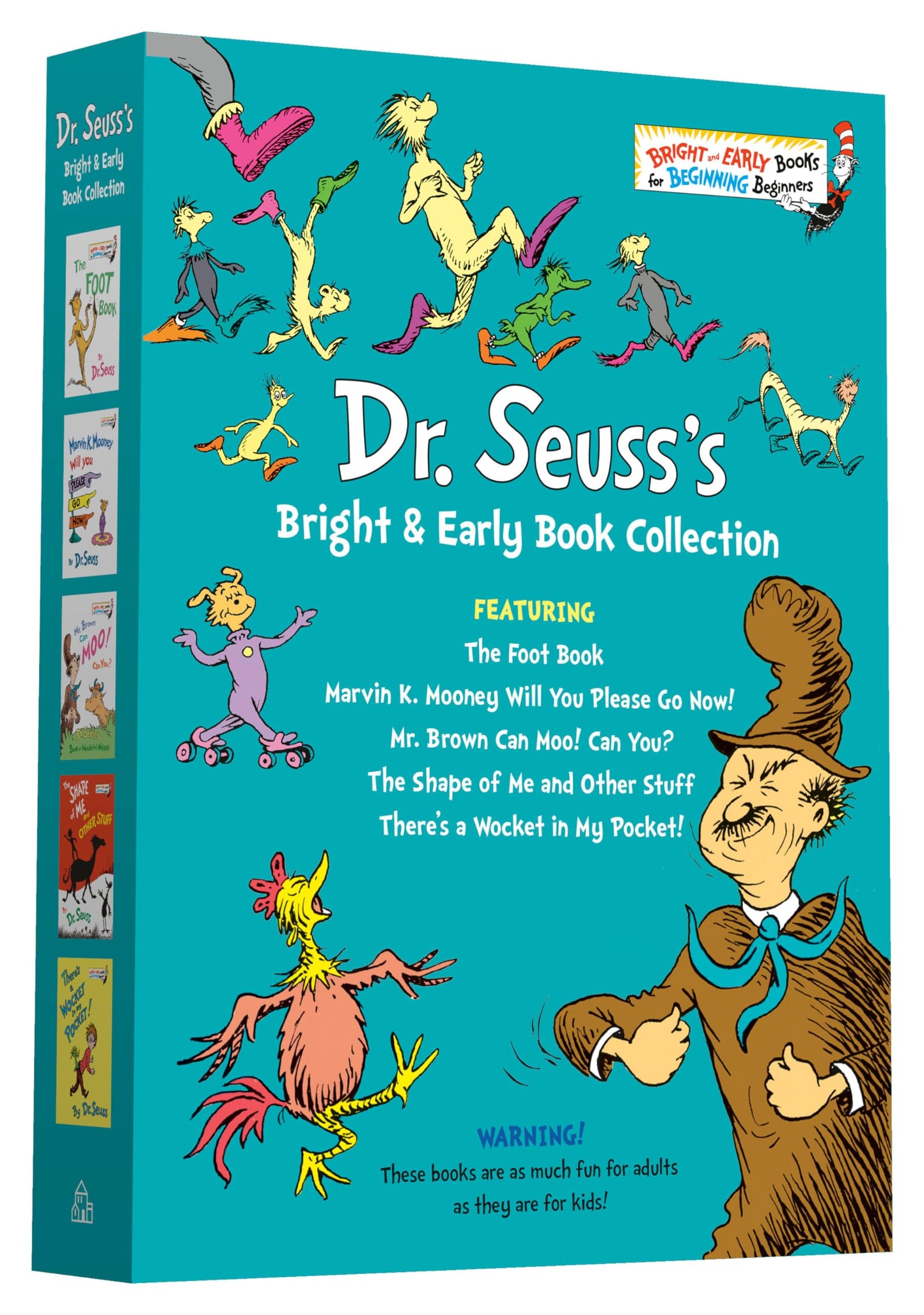 Dr. Seuss Bright & Early Book Boxed Set Collection: The Foot Book; Marvin K. Mooney Will You Please Go Now!; Mr. Brown Can Moo! Can You?, The Shape of ... Other Stuff; There's a Wocket in My Pocket! [Hardcover] Dr. Seuss