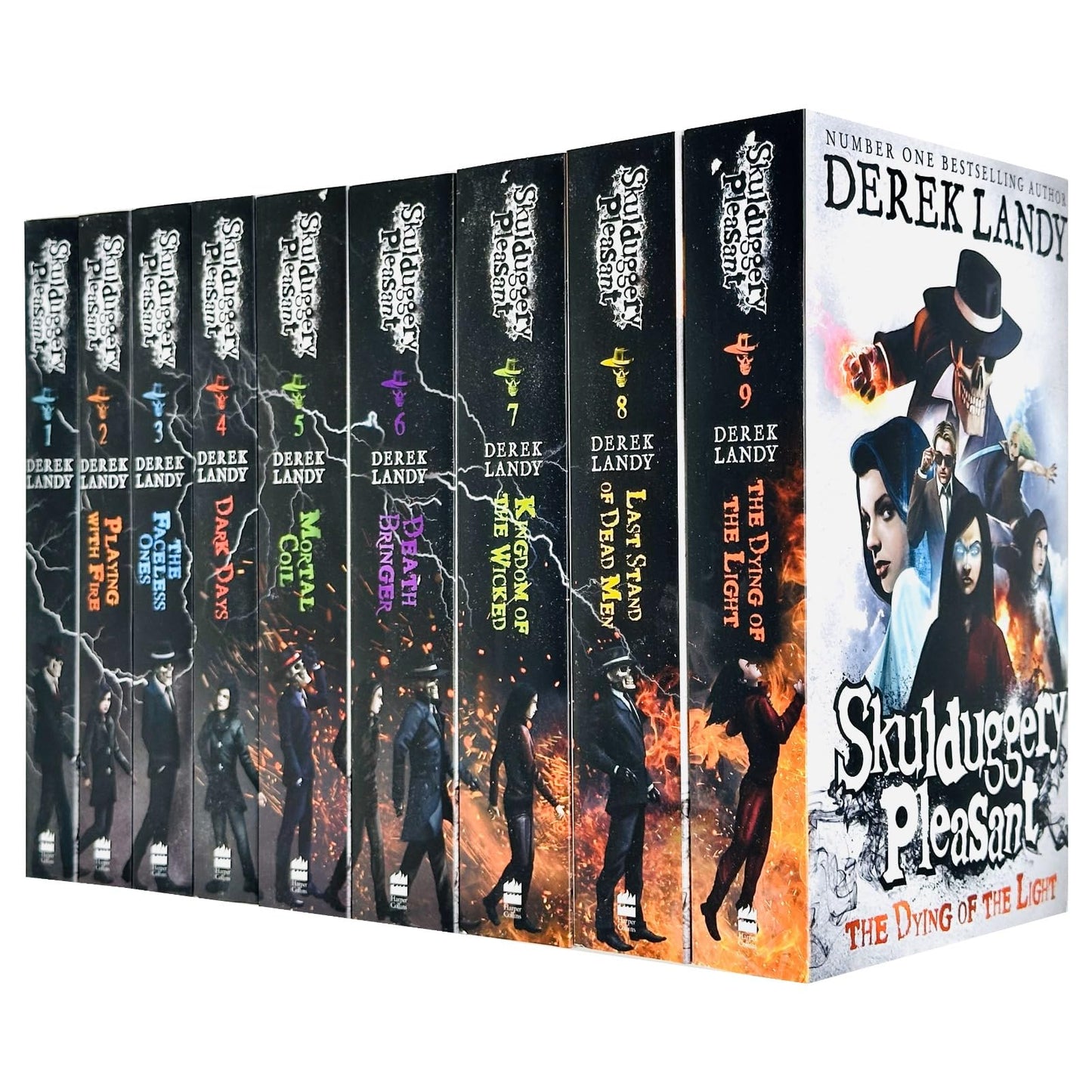 Skulduggery Pleasant Complete Set Books 1-9 (Skulduggery Pleasant, Box Set) [Paperback] Derek Landy