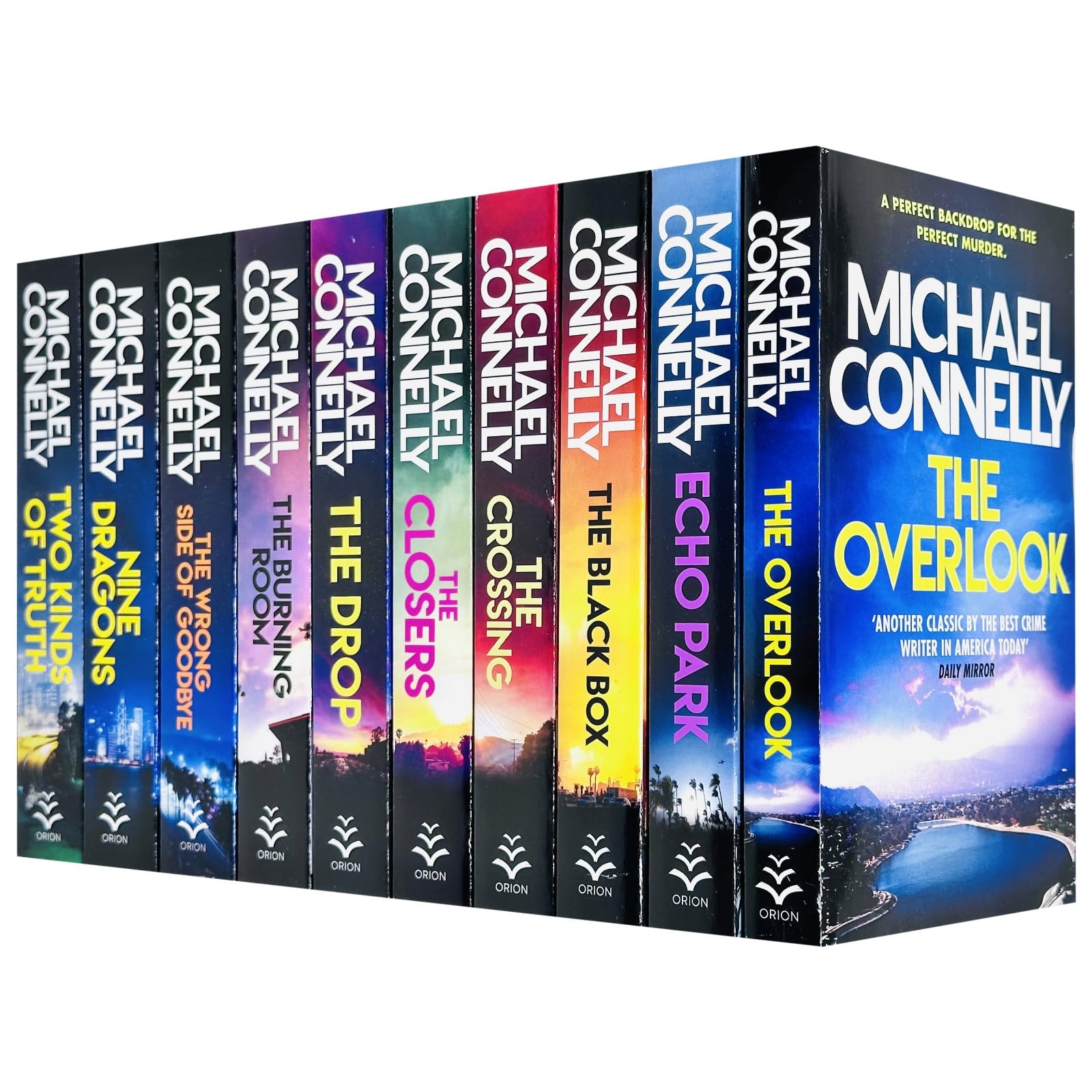 Harry Bosch Series (Book 11-20) by Michael Connelly 10 Books Collection Set (The Closers, Echo Park, The Overlook, Nine Dragons, The Drop, The Black Box, The Burning Room, The Crossing & Two More...)