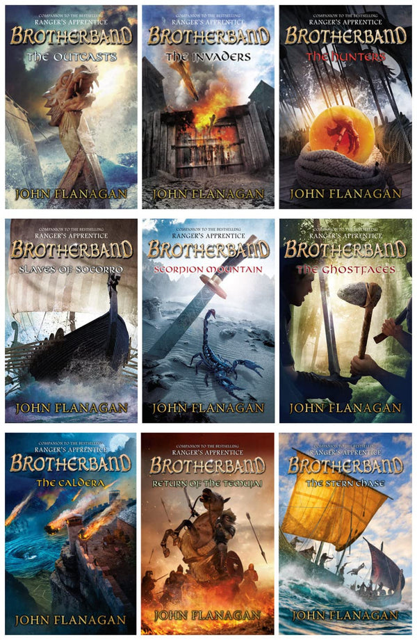 The Brotherband Chronicles Series Complete 9 Books Set [Paperback] John Flanagan