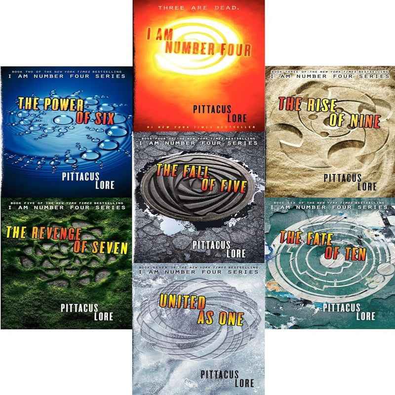 Lorien Legacies Series 7 Books Collection Set By Pittacus Lore I Am Number [NEW]