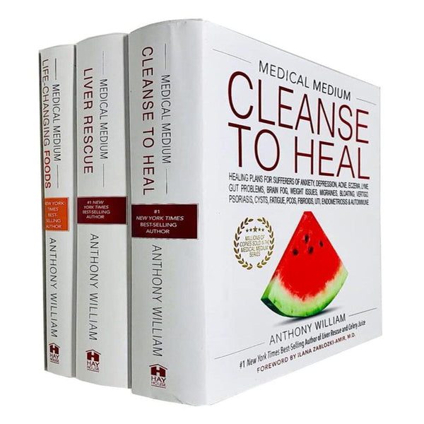 Medical Medium Series 3 Books Collection Set By Anthony William (Cleanse to Heal, Liver Rescue, Life-Changing Foods)