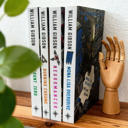William Gibson Neuromancer Collection 4-Book Bundle (Neuromancer, Count Zero, Mona Lisa Overdrive, Burning Chrome) + Gift Journal
