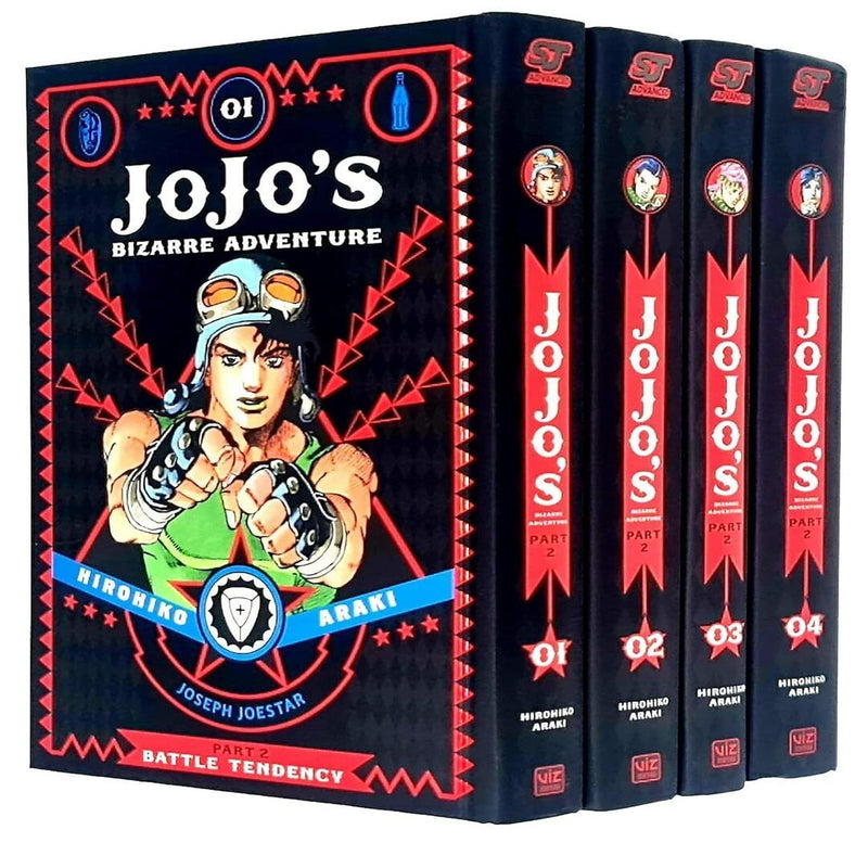 JoJo's Bizarre Adventure Part 2:Battle Tendency Volume 1-4 Books Collection Set