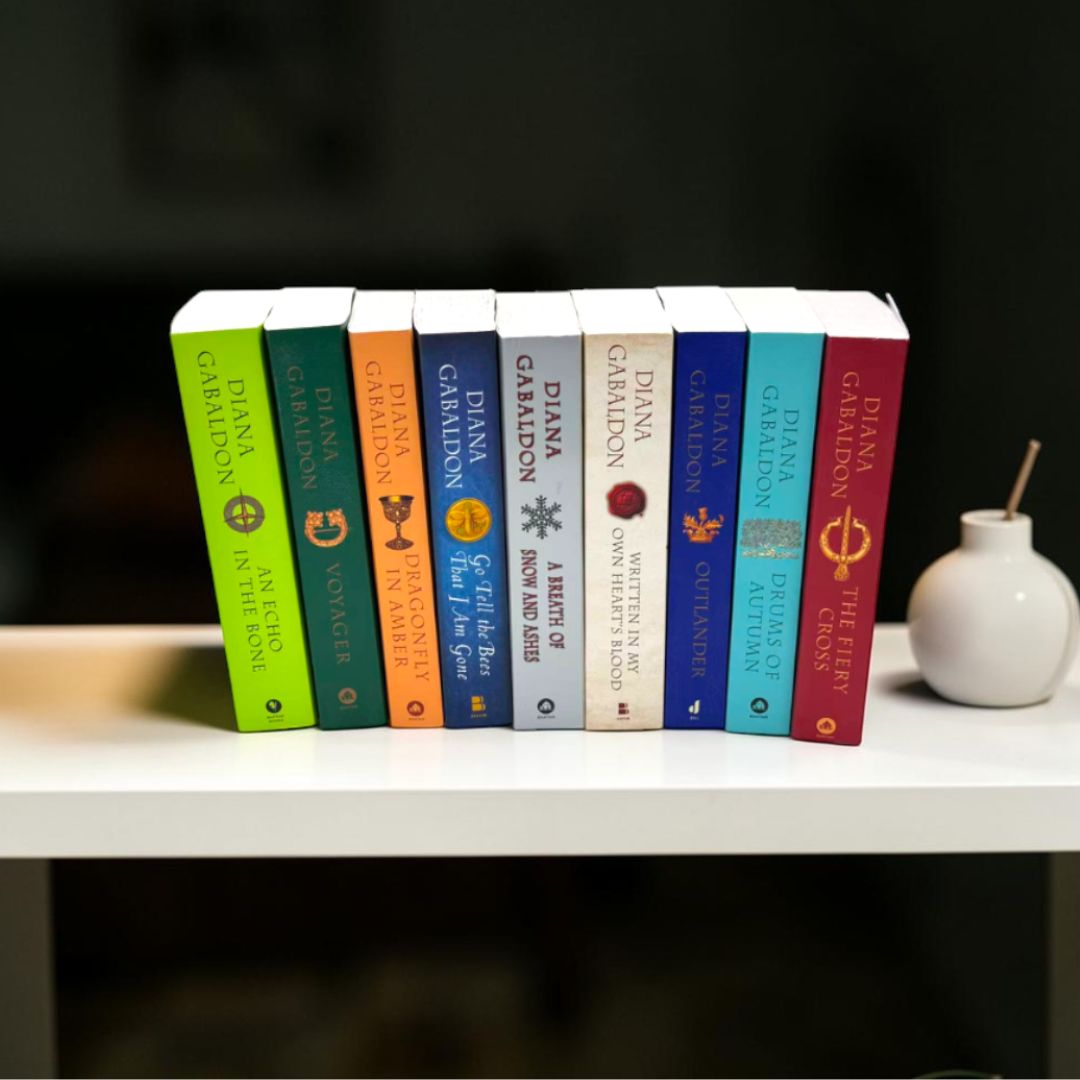 Outlander Series 9-Book Collection Set by Diana Gabaldon (Outlander, Dragonfly in Amber, Voyager, Drums of Autumn, Breath of Snow and Ashes)