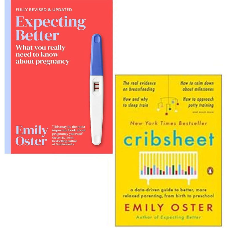 Cribsheet & Expecting Better 2 Books Collection Set By Emily Oster