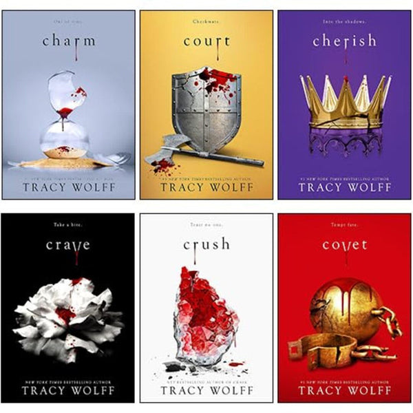 Crave Series Collection 6 Books Set By Tracy Wolff (Crave, Crush, Covet, Court, Charm & Cherish)