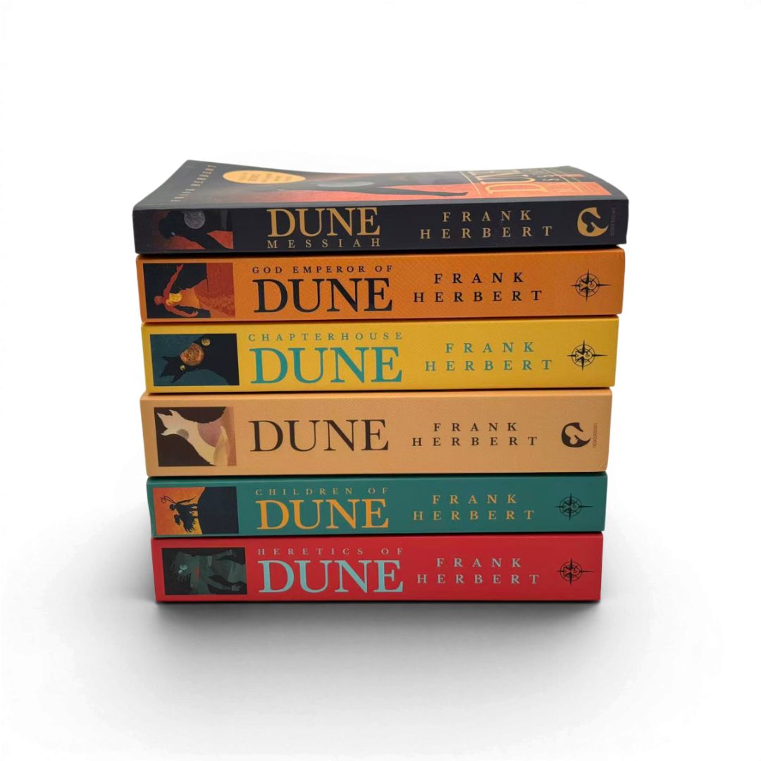 Dune Series 6-Book Collection Set by Frank Herbert (Children of Dune, Dune, Dune Messiah, God Emperor of Dune, Heretics of Dune, Chapter House Dune)