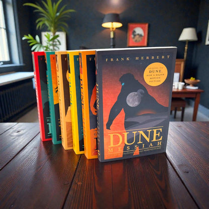 Dune Series 6-Book Collection Set by Frank Herbert (Children of Dune, Dune, Dune Messiah, God Emperor of Dune, Heretics of Dune, Chapter House Dune)