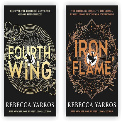 The Empyrean Series Collection 2 Books Set By Rebecca Yarros (Fourth Wing, Iron Flame)