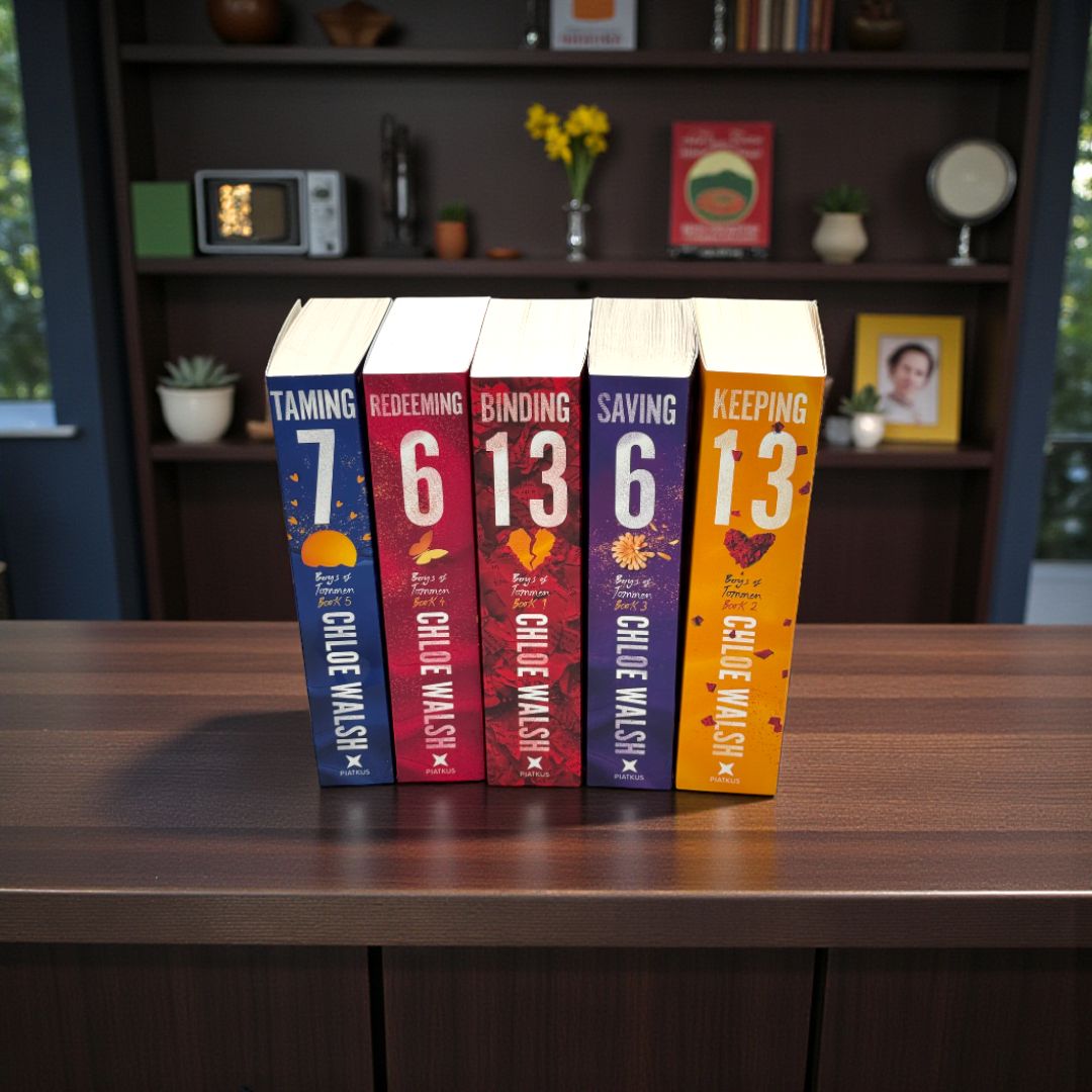 Boys of Tommen Series 5-Book Collection Set by Chloe Walsh (Binding 13, Keeping 13, Saving 6, Redeeming 6, Taming 7)