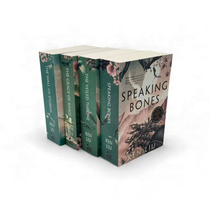 The Dandelion Dynasty 4-Book Collection Set by Ken Liu (The Grace of Kings, The Wall of Storms, The Veiled Throne, Speaking Bones)