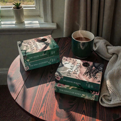 The Dandelion Dynasty 4-Book Collection Set by Ken Liu (The Grace of Kings, The Wall of Storms, The Veiled Throne, Speaking Bones)