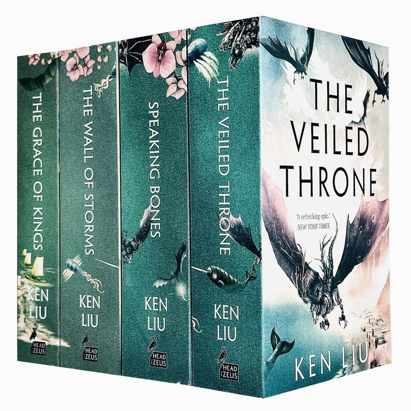 The Dandelion Dynasty 4 Books Collection Set By Ken Liu (The Grace of Kings, The Wall of Storms, The Veiled Throne & Speaking Bones)