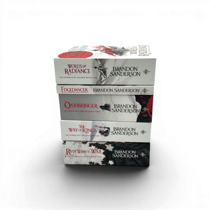 The Stormlight Archive Series by Brandon Sanderson (5-Book Collection Set: The Way of Kings Words of Radiance, Oathbringer, Rhythm of War, Edgedancer)